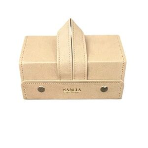 NWOT Sancia Australia Cream Leather Sunglasses Travel Case